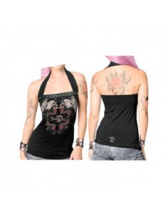 Top Devine Devil Berlin Skull Roses