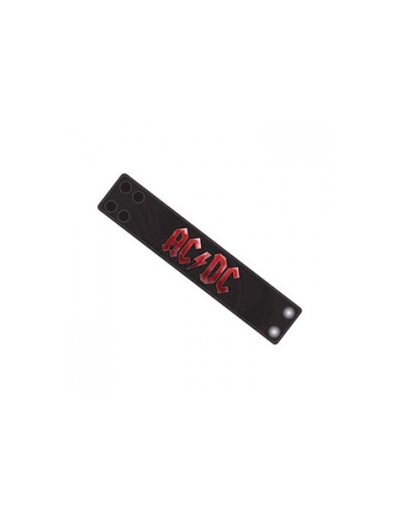 ACDC - Black Wristband Red Logo