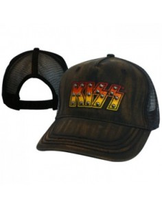 Kiss - Black Adjustable Cap Mit Logo