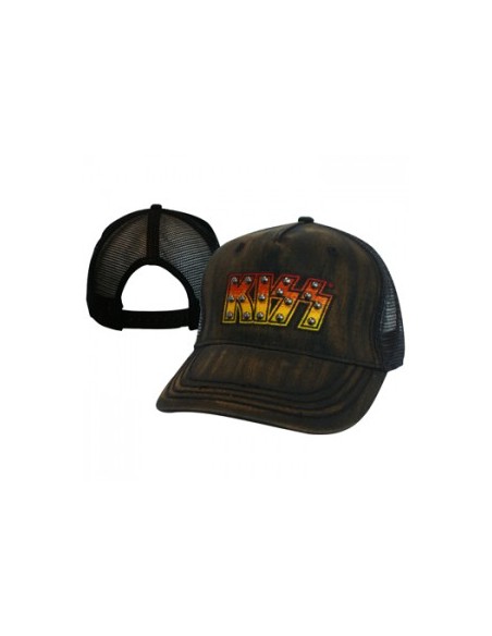 Kiss - Black Adjustable Cap Met Logo