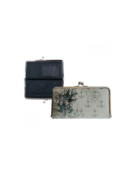Miami Ink - Flying Swallows Clip Wallet