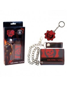 Gears Of War - Chain Wallet and Keychain Combo
