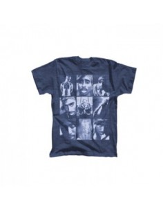 2 Pac Tupac - Grey Collage Photos Mens Tee