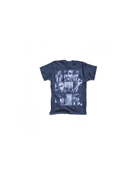 2 Pac Tupac - Grijs Collage Photos Heren T-shirt