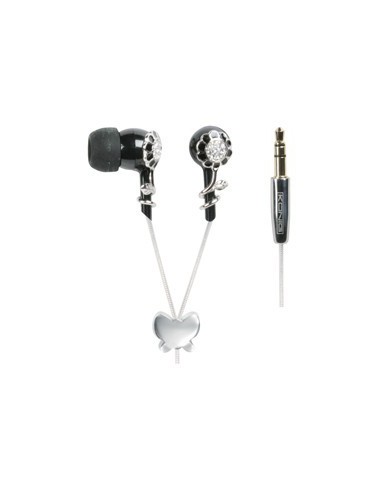 KÖNIG Kristallen Bloemdesign In-ear Oortelefoon
