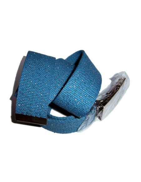 Riem blauw met metalen sluiting