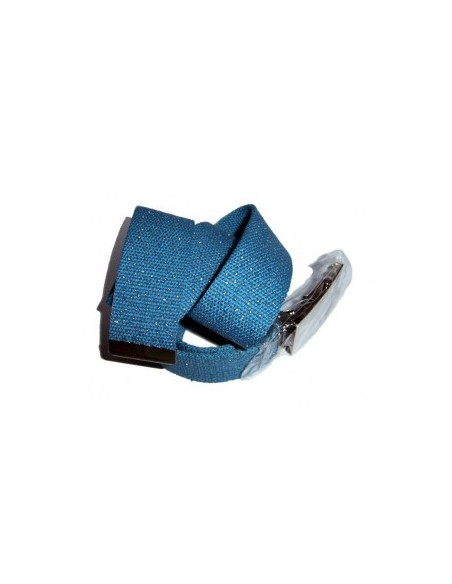 Riem blauw met metalen sluiting