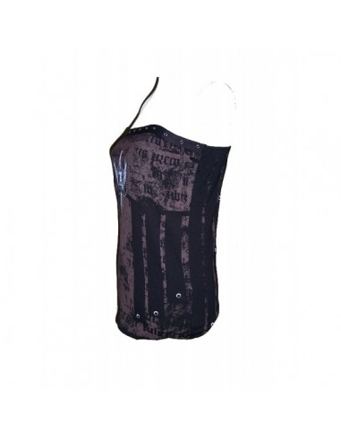 Words Corset Black - Girls T-Shirt Strapless