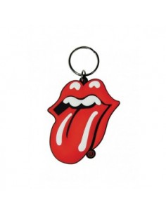 Rolling Stones Tong - Rubber Sleutelhanger 