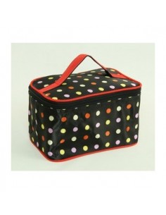 Make up tas - Case Zwart Vintage Polka Dots