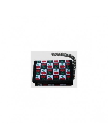 Portemonnee met ketting - Cherry Check Kersen 