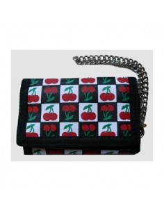 Portemonnee met ketting - Cherry Check Kersen  2