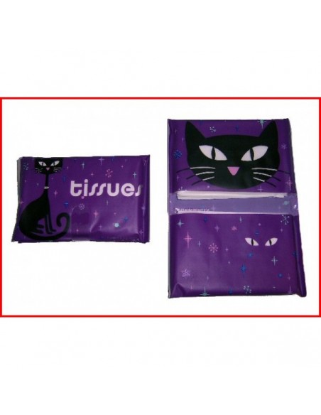 Papiertaschentuch Schwartze Katze