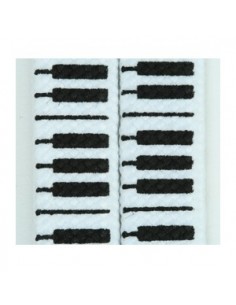 Schnürsenkel Schwarz Weiss Piano 2