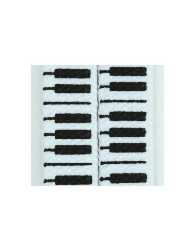 Shoelaces Black White Piano