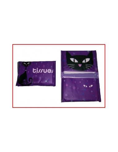 Vinyl tissue pouch Black Cat