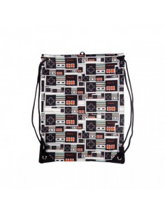 Nintendo - Black, Controller Logo Gym Bag