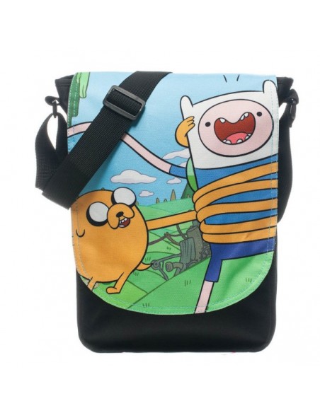Adventure Time - Zwarte Messenger Tas Finn en Jake Koerierstas