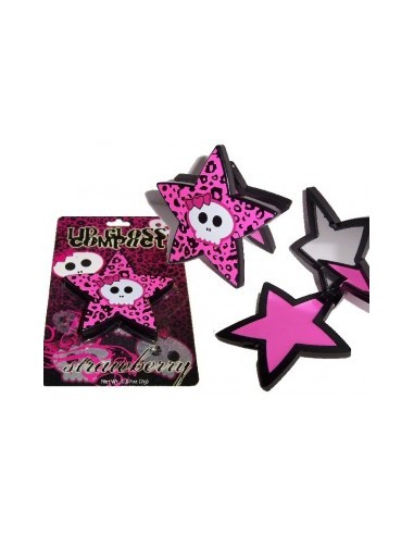 Star Skull Strawberry Compact Lip Gloss mit Spiegel