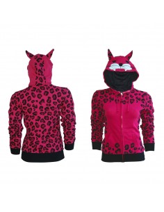 Generic Leopard Print - Pink Animal Girls Hoody