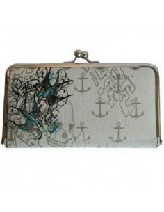 Miami Ink - Flying Swallows Clip Wallet