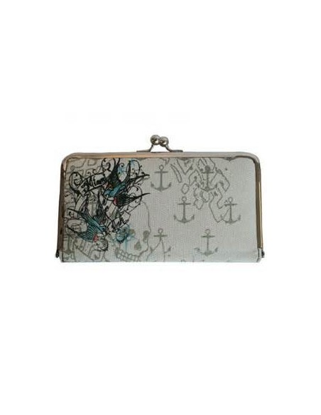 Miami Ink - Flying Swallows Clip Wallet