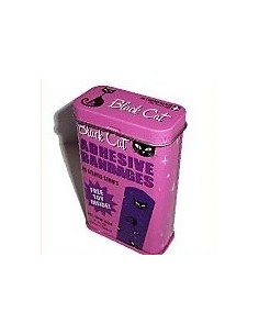 Blechdose mit 25 Schwartze Katze Plasters