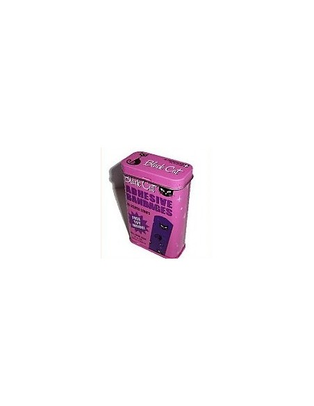 Blechdose mit 25 Schwartze Katze Plasters