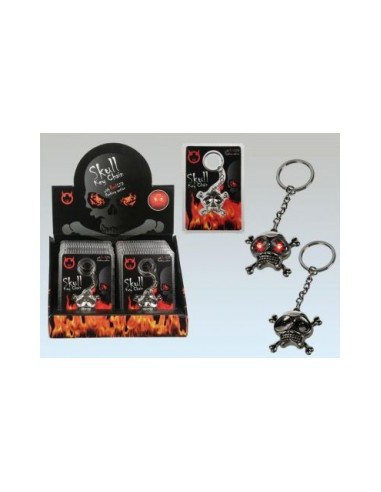 Skull Led Sleutelhanger - Red flashing action
