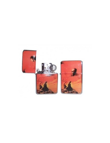 Sturmfeuerzeug Totenkopf "Orange"