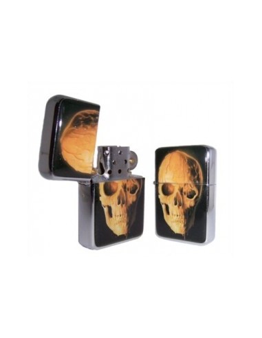 Oil Lighter Skull "Pentagram"