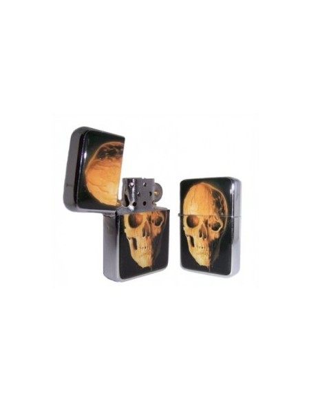 Oil Lighter Skull "Pentagram"