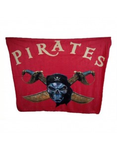 Fleece decke Pirat Totenkopf