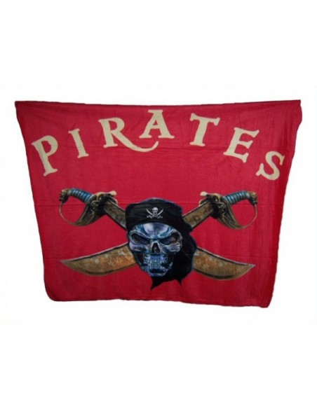 Fleece decke Pirat Totenkopf