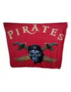 Fleece decke Pirat Totenkopf 2