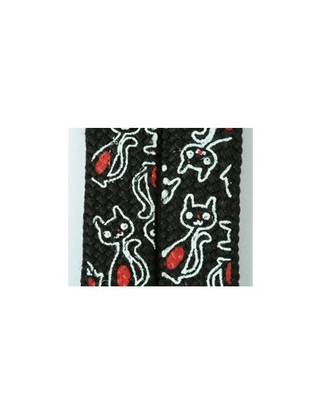 Schnürsenkel Schwarz Weiss Katze