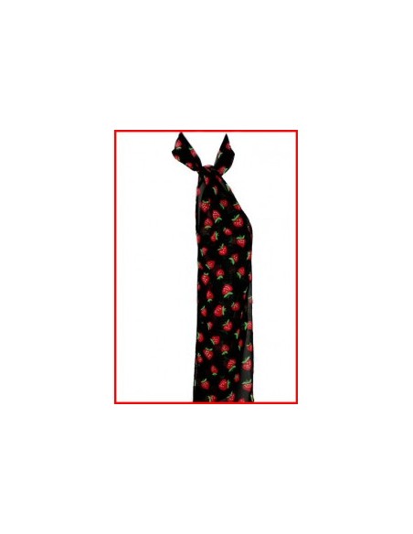 Scarf - black Strawberry