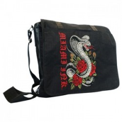 Miami Ink Messenger Tasche Snake Rose