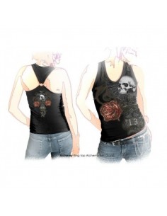 Death n Roses Alch Goth - Girls Ring Top