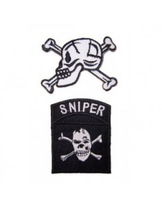 2 Skull Iron on Patches 2