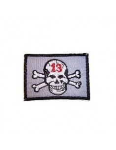 Lucky 13 Skull Iron on Patch 2