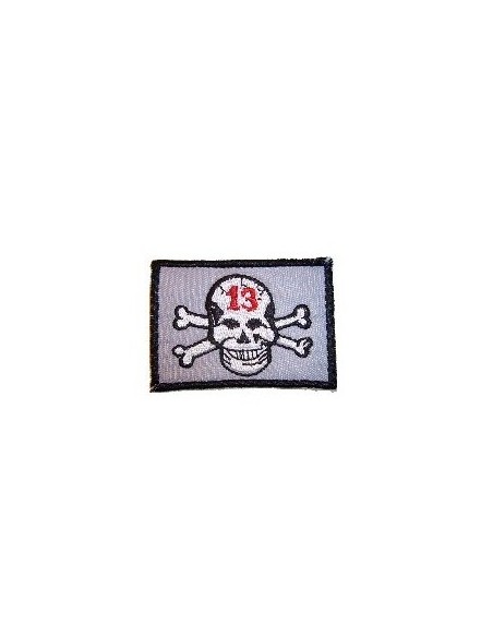Lucky 13 Skull Iron on Patch