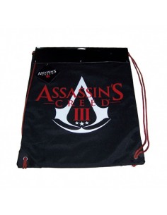 Assassins Creed III - Schwarz Sporttasche Gymbag Logo