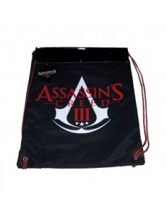 Assassins Creed III - Schwarz Sporttasche Gymbag Logo 2