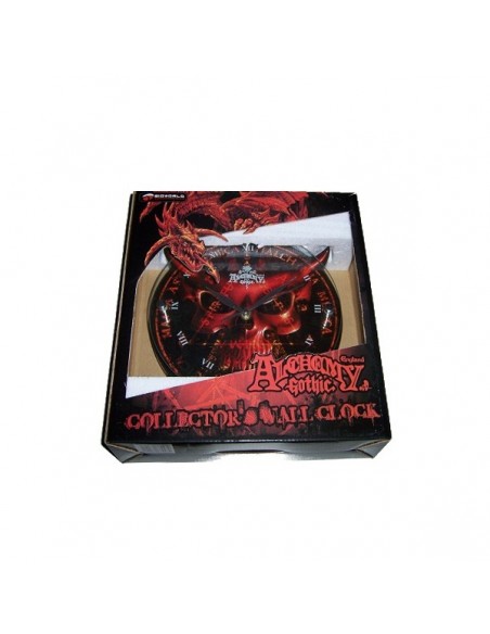 Alchemy Sixth Seal - Glas Hout Wandklok