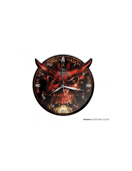 Alchemy Sixth Seal - Glass Wood Wall Clock