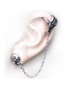 Rose of Passion  - Schwarz Ohrring Stud (1 x)