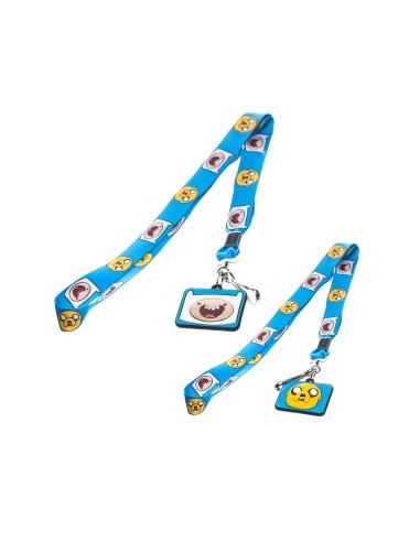 Adventure Time - Blue Lanyard Schlusselband  Finn n Jake Duo