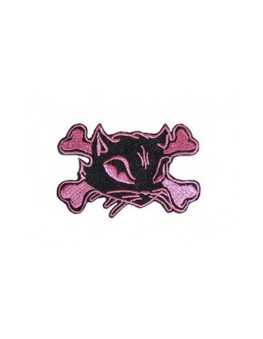 Pink Bad Kitty Bones Patch